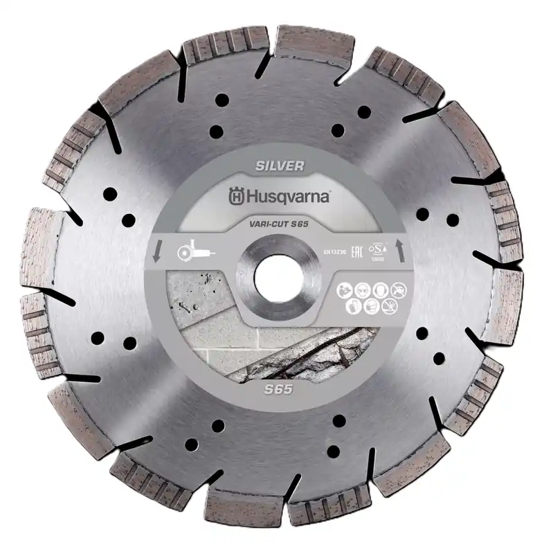 Husqvarna 579808080 Vari-Cut S65 Lame de scie diamantée sèche Abrasif 230 mm
