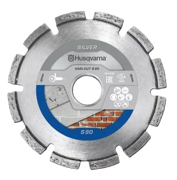 Husqvarna 579808140 Vari-Cut S90 Lame de scie diamantée sèche Mortier/jointoiement 125 mm