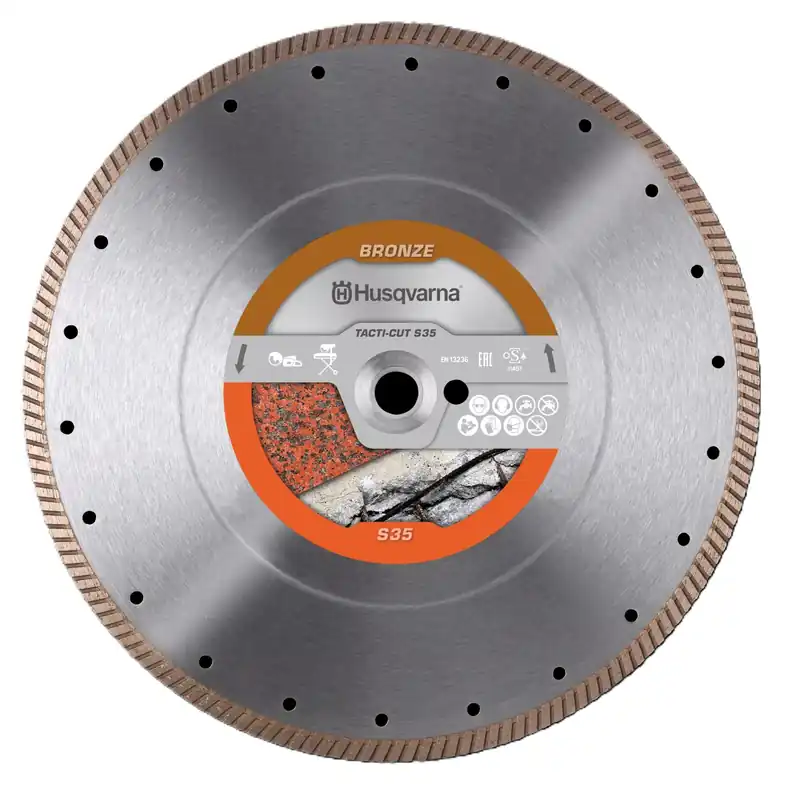 Husqvarna 579815710 Tacti-Cut S35 Flat Diamond saw blade Wet/Dry Granite/Concrete 300x25.4/20.0 mm
