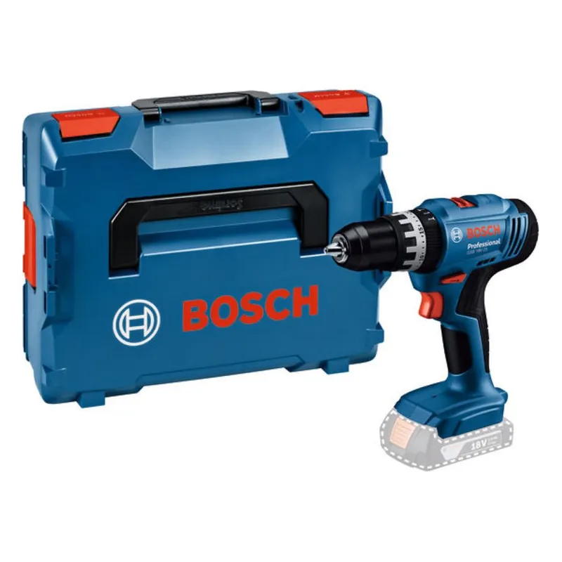 Bosch Bleu 06019K9301 GSB 18V-25 Perceuse à percussion sans fil sans batteries et chargeur en L-Boxx
