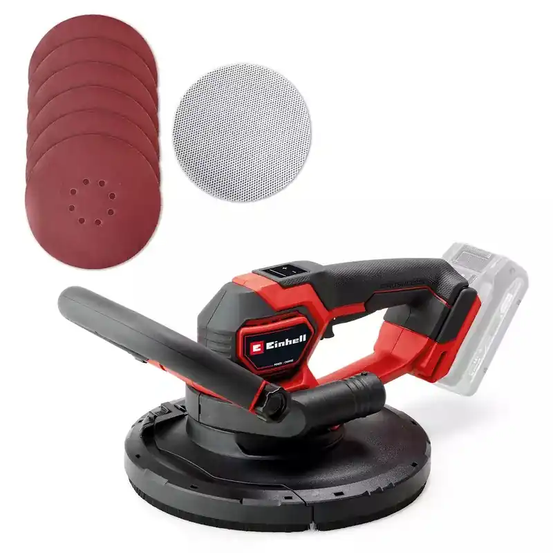 Einhell 4259995 TP-DWS 18/225 Li BL Solo Accu Wall Sander ø225 mm excl. batterie et chargeur en boîte
