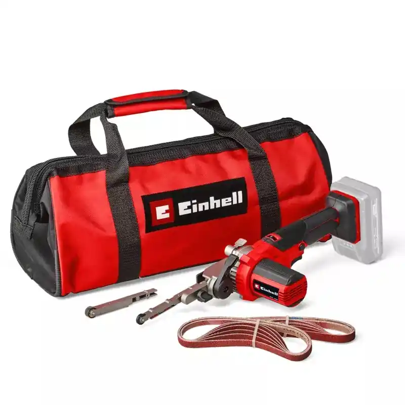 Einhell 4461000 TE-BF 18 Li Solo Accu File/Band Sander 9/13x457 mm excl. batterie et chargeur dans le sac