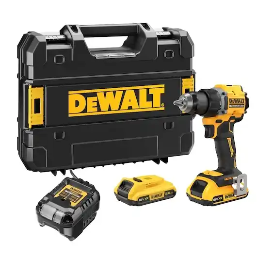 DeWalt DCD794D2T-QW Visseuse/perceuse compacte 18V XR sans balais 2x 2.0Ah batterie et chargeur dans une valise TSTAK