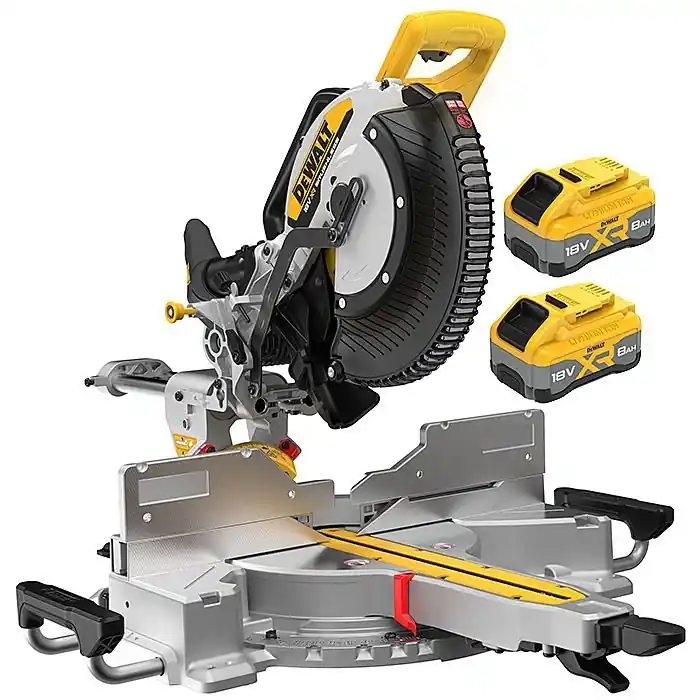 DeWalt DCS782XW2-QW Scie à coupe et à onglet 18V XR 305mm 2x batterie 8.0Ah et chargeur