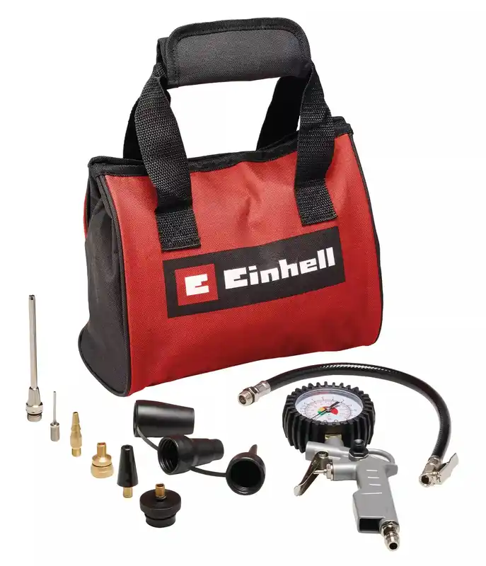 Einhell 4139694 Kit d‘air comprimé 10 pièces dans une mallette de transport