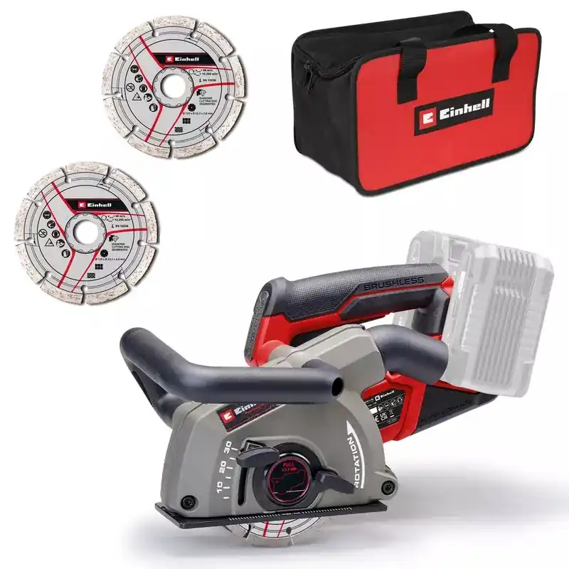 Einhell 4350800 TP-MA 36/30 Li BL Solo Accu Wall Router excl. batterie et chargeur dans un sac de rangement