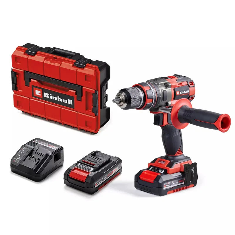 Einhell 4514306 TP-CD 18/80 Li-i BL Kit Perceuse-visseuse à percussion Accu 2 x 2.0 Ah et chargeur en mallette
