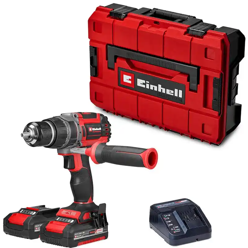 Einhell 4514316 TP-CD 18/70 Li-i BL Kit Perceuse-visseuse à percussion Accu 2 x 2.0Ah et chargeur en mallette