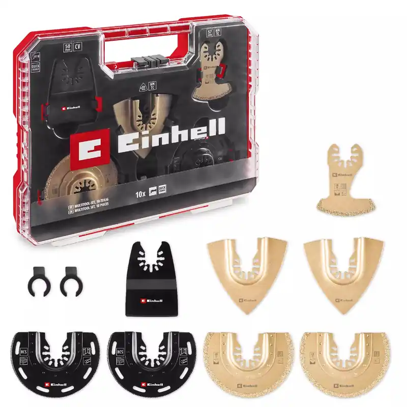 Einhell 49708110 Set d‘outils multiples 10 pièces XLPlus-Case