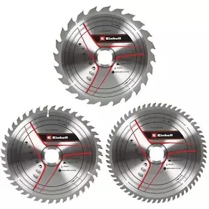 Einhell 49587805 Jeu de lames de scie HM TCT 3 pièces ø210x30x2.5 mm