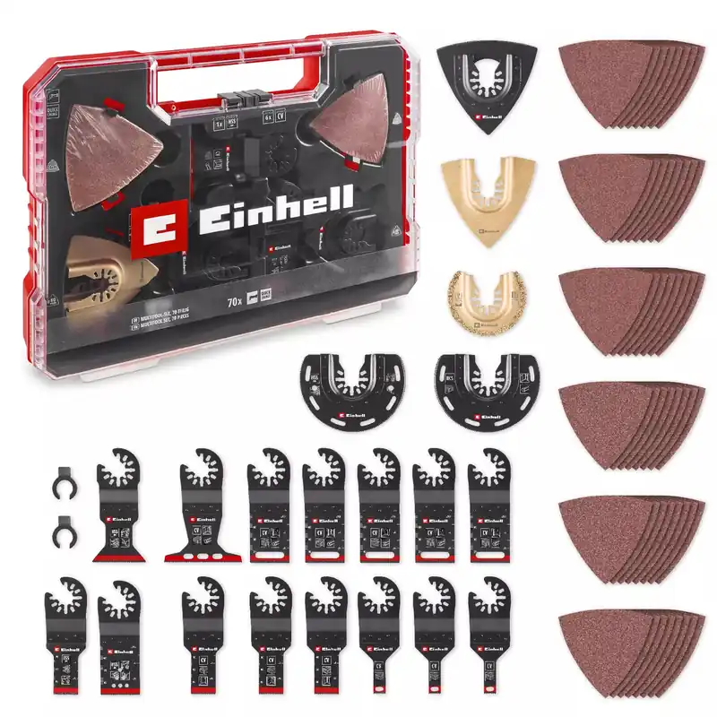 Einhell 49708170 Set d‘outils multiples 70 pièces XXL-Etui