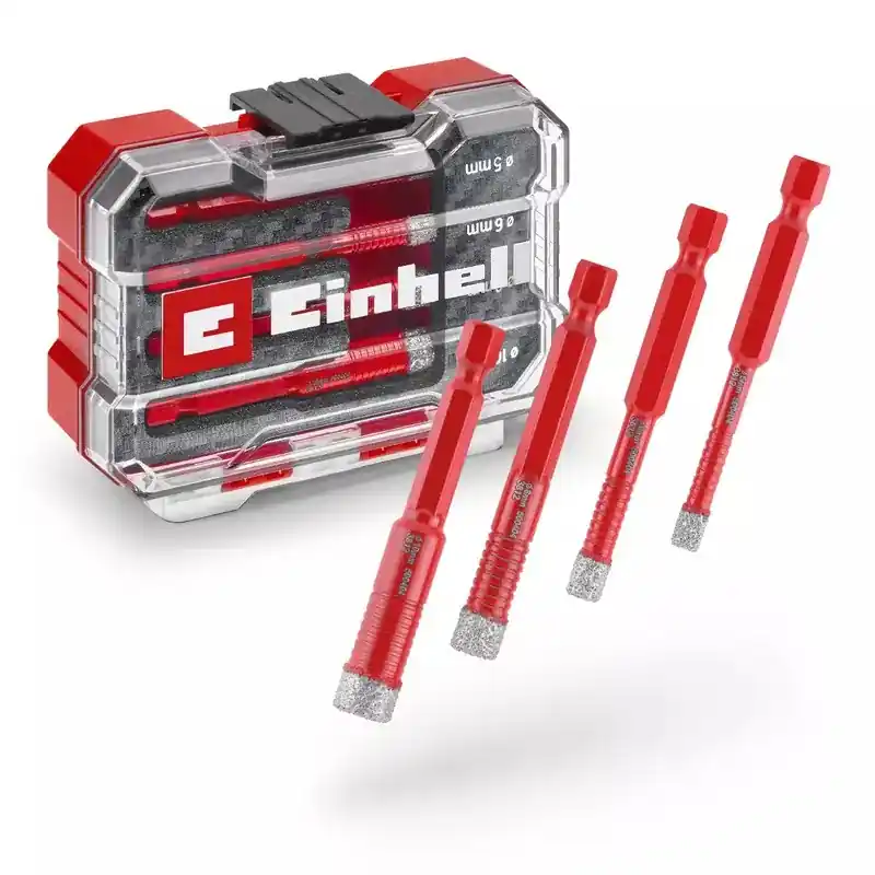 Einhell 49500404 Jeu de forets diamantés 4 pièces dans XS-Case