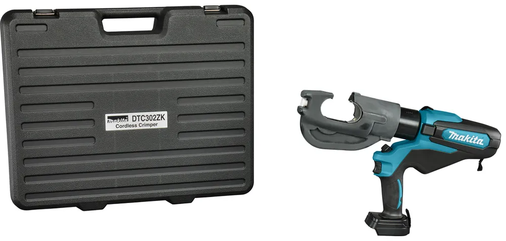 Makita DTC302ZK LXT 18 V Pince à sertir les câbles 120 kN 42 mm hors batteries et chargeur en mallette