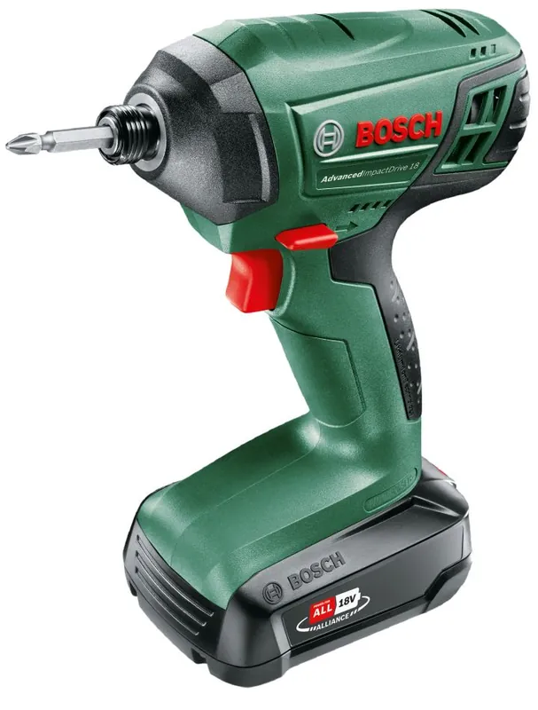 Bosch Vert 0603980302 AdvancedImpactDrive 18 visseuse sans fil 1x 18V 1.5 Ah et chargeur AL 1810 CV en boîte
