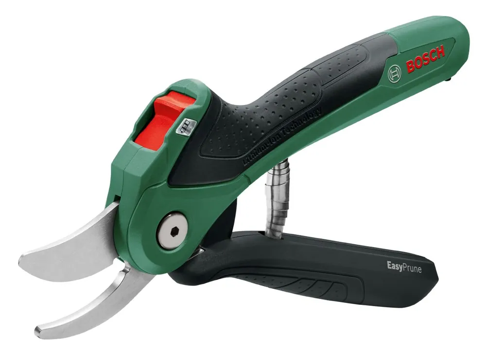 Bosch Vert 06008B2102 Ciseaux de jardin à batterie EasyPrune Chargeur USB de 3,5 heures dans la boîte