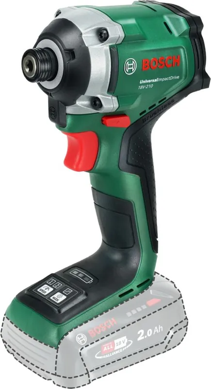 Bosch Vert 06039E7000 Visseuse sans fil UniversalImpactDrive 18V-210 sans batteries ni chargeur dans sa boîte