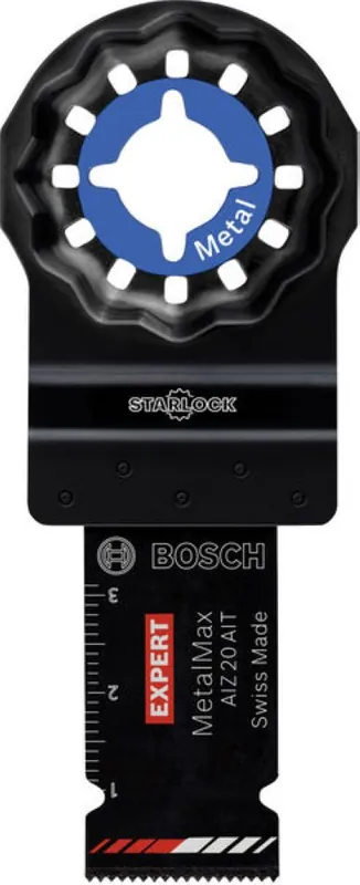 Bosch Bleu Accessoires 2608902043 EXPERT Starlock Lame de scie égoïne AIZ 20 AIT Carbure revêtu Métal 20 x 40 1x