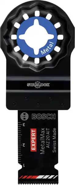 Bosch Bleu Accessoires 2608902044 EXPERT Starlock Lame de scie amovible AIZ 20 AIT Carbure revêtu Métal 20 x 40 5x