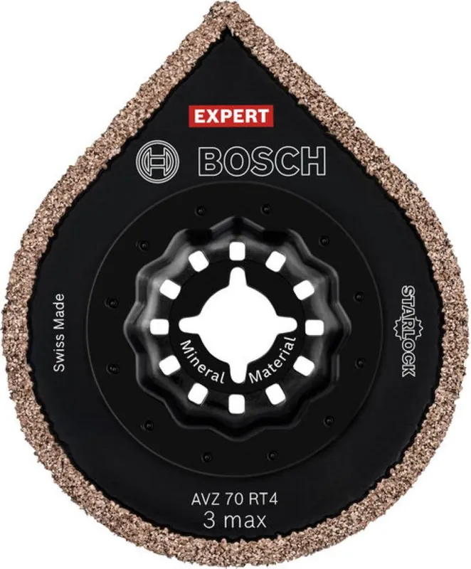 Bosch Bleu Accessoires 2608902055 EXPERT Starlock Segment Blade 3MAX AVZ 70 RT4 Carbide Grout+Abrasive 70 1x