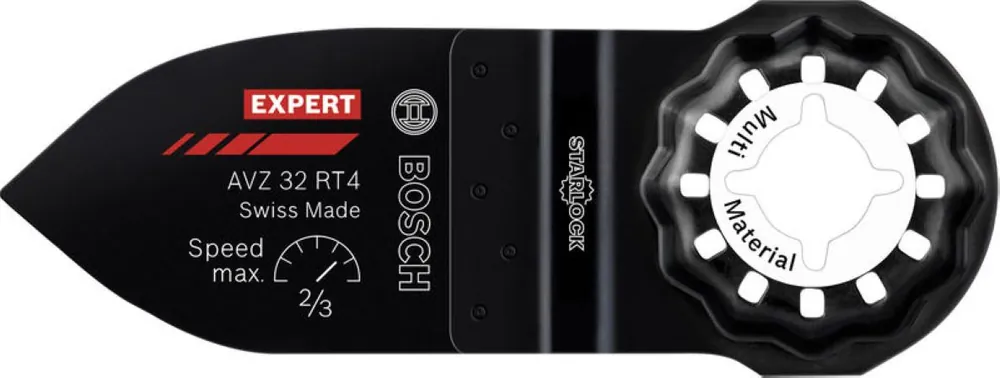 Bosch Bleu Accessoires 2608902066 EXPERT Starlock Doigt de ponçage AVZ 32 RT4 Carbure MultiMatériaux 32 x 50 1x