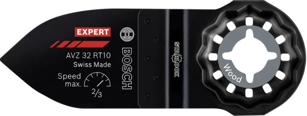 Bosch Bleu Accessoires 2608902067 EXPERT Starlock Doigt de ponçage AVZ 32 RT10 Carbure Bois 32 x 50 1x