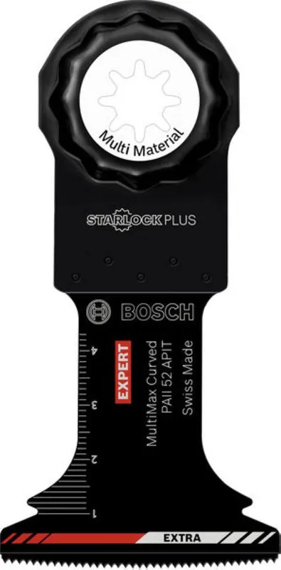 Bosch Bleu Accessoires 2608902073 EXPERT Starlock Plus Lame de scie amovible PAII 52 APIT Carbure revêtu Multimatériaux Curved-Tec 52 x 50 1ST
