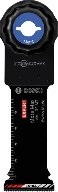 Bosch Bleu Accessoires 2608902074 EXPERT Starlock Max Lame de scie à guichet MAII 32 AIT Carbure revêtu Métal 32 x 70 1x