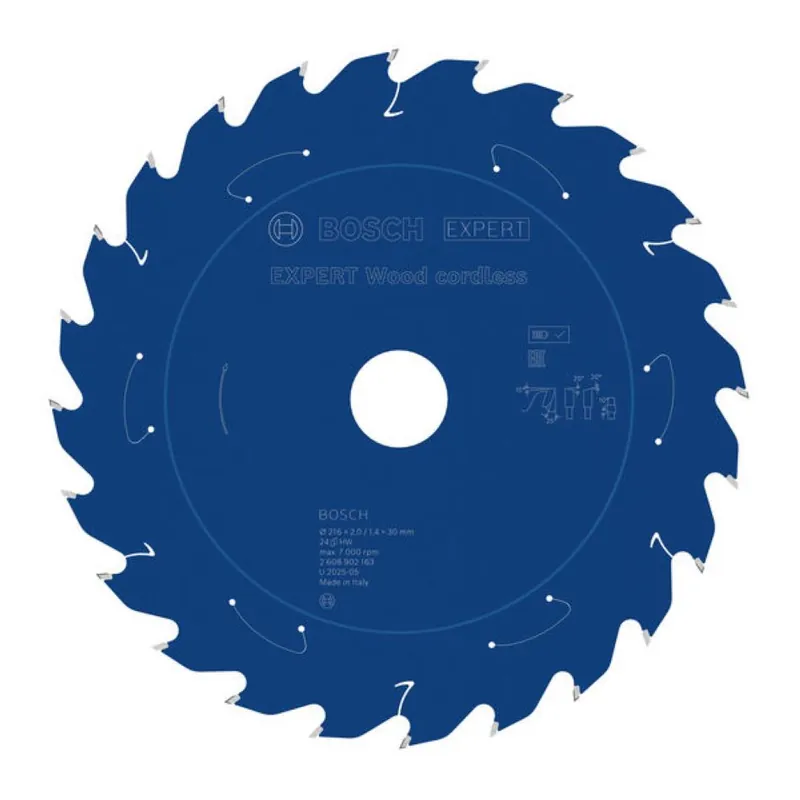 Bosch Bleu Accessoires 2608902163 EXPERT Lame de scie circulaire Bois sans fil 216 x 2/1.4 x 30 mm T24