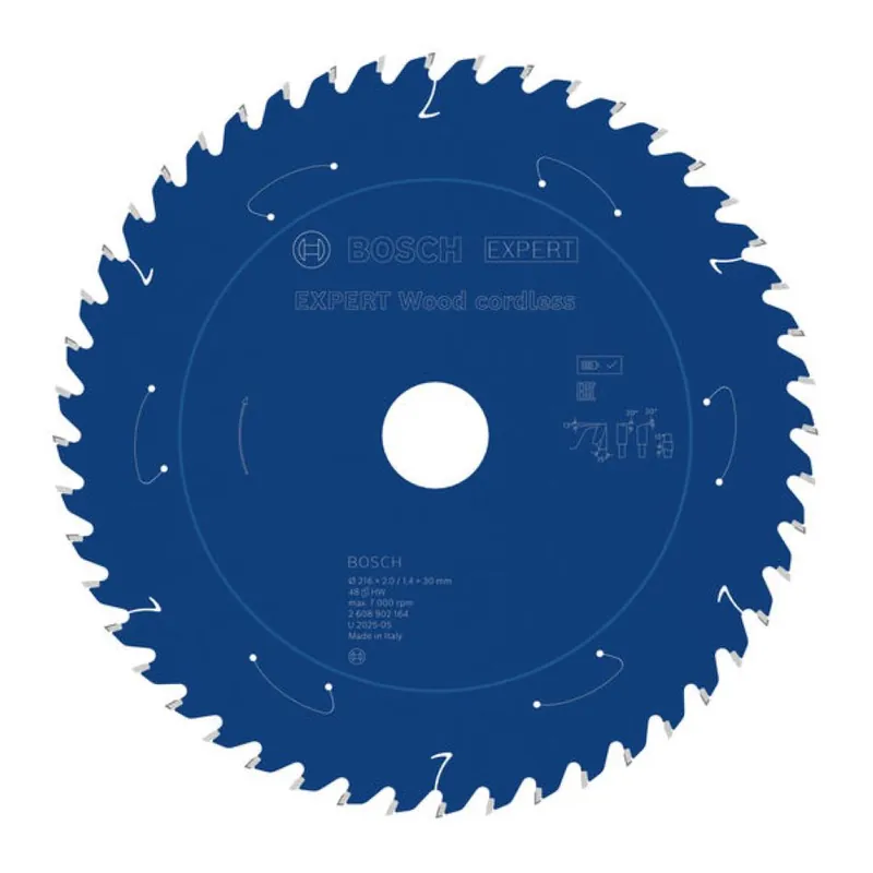 Bosch Bleu Accessoires 2608902164 EXPERT Lame de scie circulaire Bois sans fil 216 x 2/1.4 x 30 mm T48