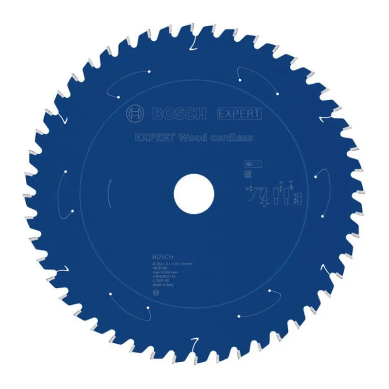 Bosch Bleu Accessoires 2608902174 EXPERT Lame de scie circulaire Bois sans fil 254 x 2.1/1.6 x 30 mm T48
