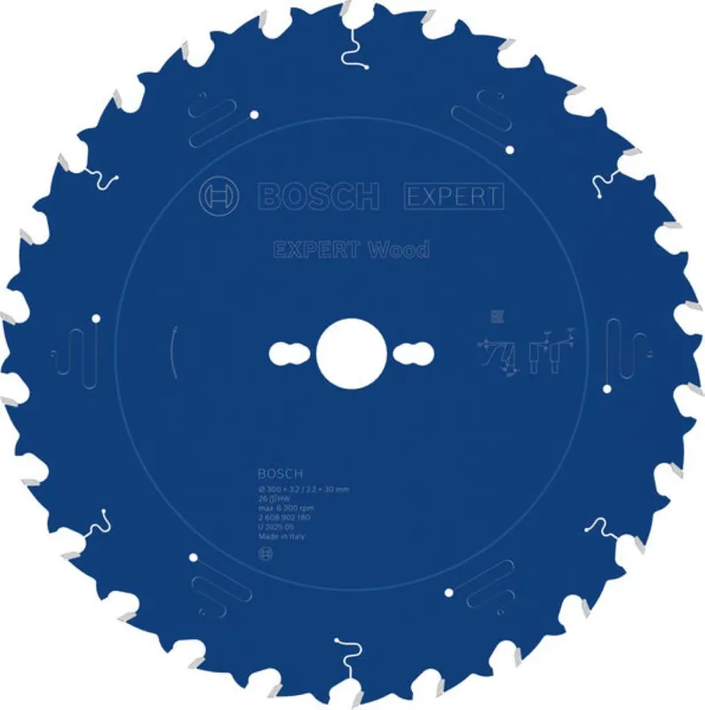 Bosch Bleu Accessoires 2608902180 EXPERT Lame de scie circulaire Bois 300 x 3,2/2,2 x 30 mm T26