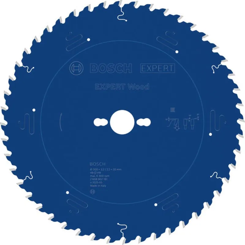 Bosch Bleu Accessoires 2608902181 EXPERT Lame de scie circulaire Bois 300 x 3,2/2,2 x 30 mm T48