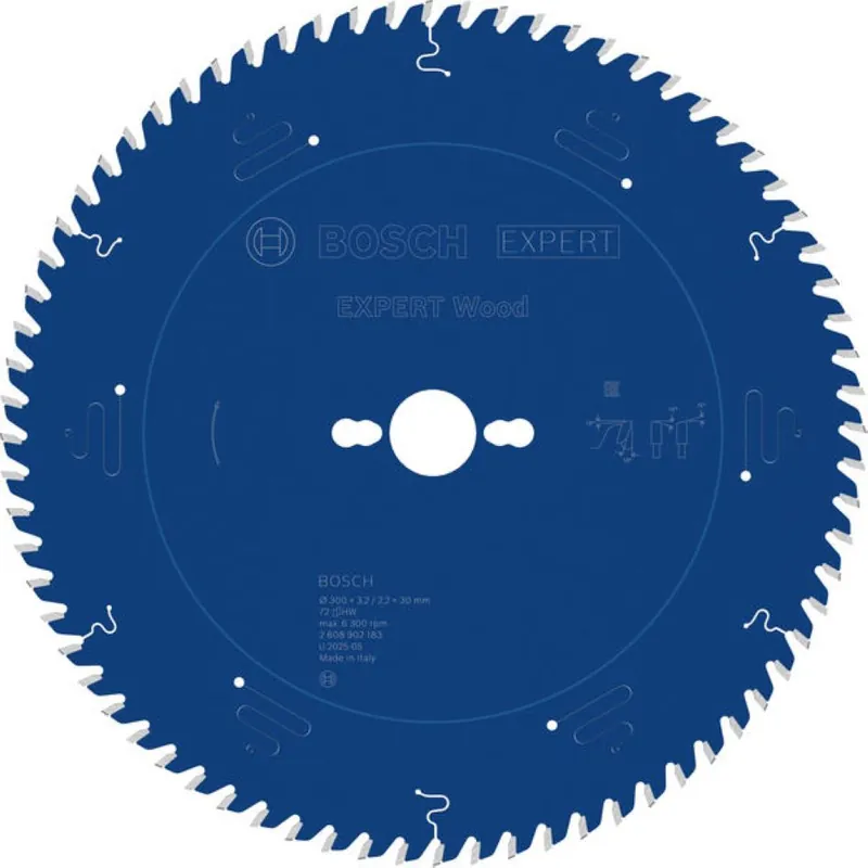 Bosch Bleu Accessoires 2608902183 EXPERT Lame de scie circulaire Bois 300 x 3,2/2,2 x 30 mm T72