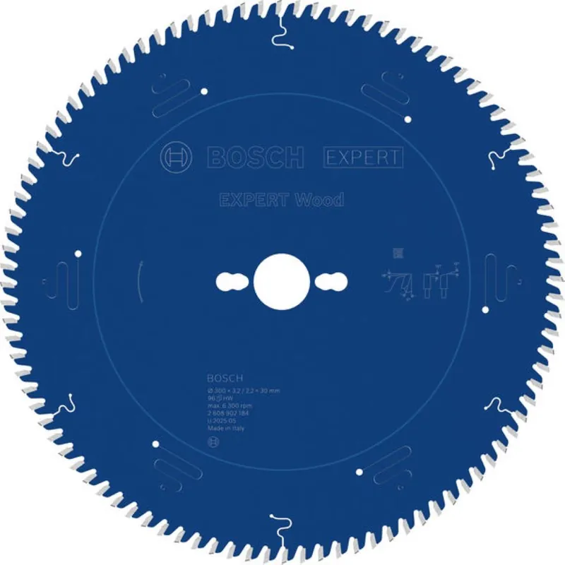 Bosch Bleu Accessoires 2608902184 EXPERT Lame de scie circulaire Bois 300 x 3,2/2,2 x 30 mm T96