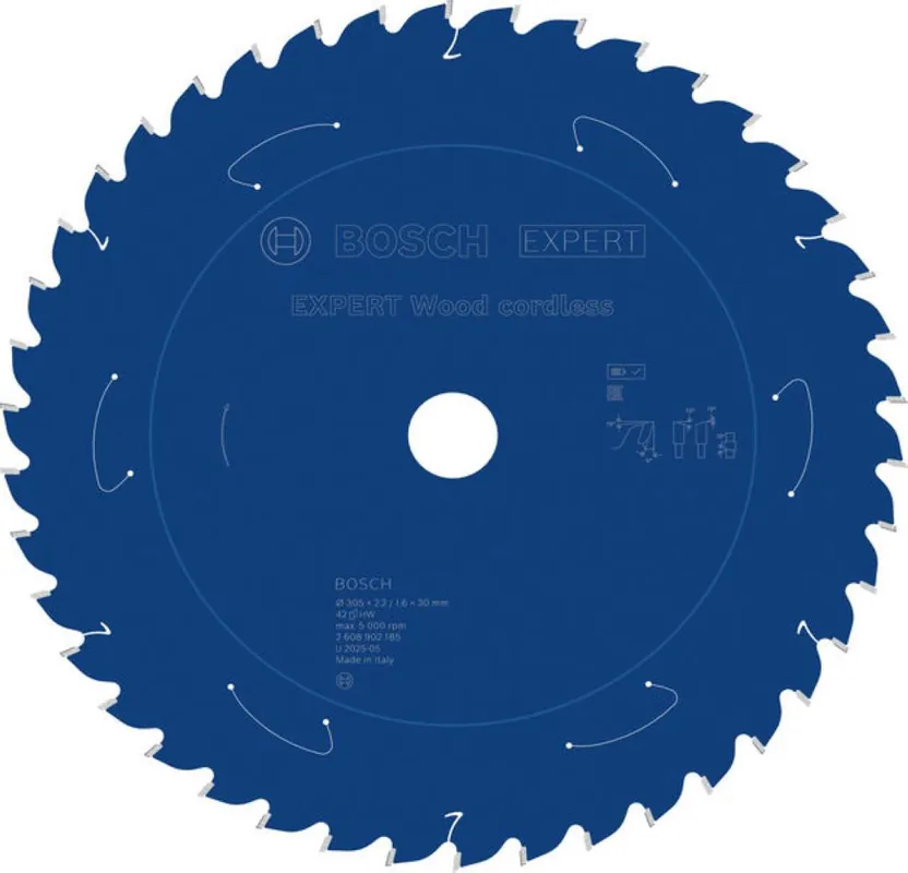 Bosch Bleu Accessoires 2608902185 EXPERT Lame de scie circulaire Bois sans fil 305 x 2.2/1.6 x 30 mm T42