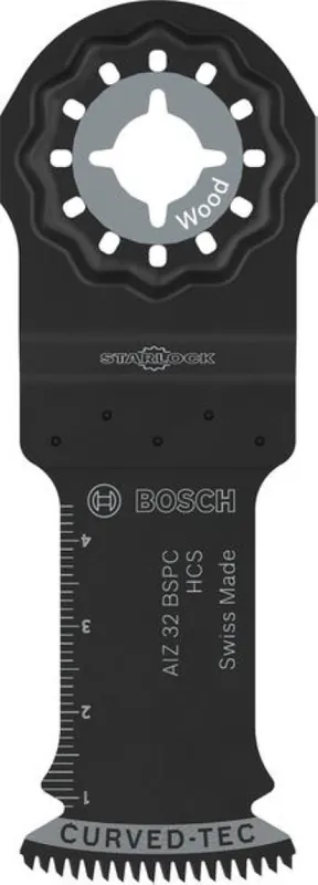 Bosch Bleu Accessoires 2608669244 Lame de scie Starlock AIZ 32 BSPC HCS Hardwood Curved-Tec 32 x 50 5ST
