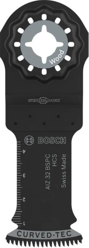 Bosch Bleu Accessoires 2608669245 Lame de scie plongeante Starlock AIZ 32 BSPC HCS Hardwood Curved-Tec 32 x 50 10ST