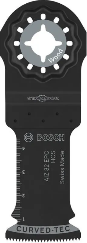 Bosch Bleu Accessoires 2608669248 Lame de scie plongeante Starlock AIZ 32 EPC HCS Hardwood Curved-Tec 32 x 50 5ST