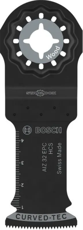 Bosch Bleu Accessoires 2608669250 Lame de scie Starlock AIZ 32 EPC HCS Hardwood Curved-Tec 32 x 50 25ST Bulk
