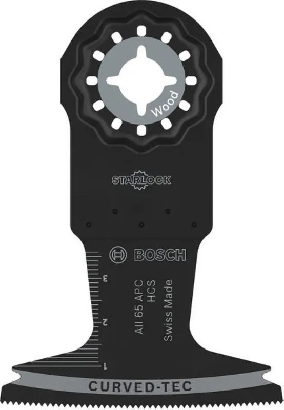 Bosch Bleu Accessoires 2608669257 Starlock Lame de scie plongeante large AII 65 APC HCS Bois Courbe-Tec 65 x 40 25x Vrac