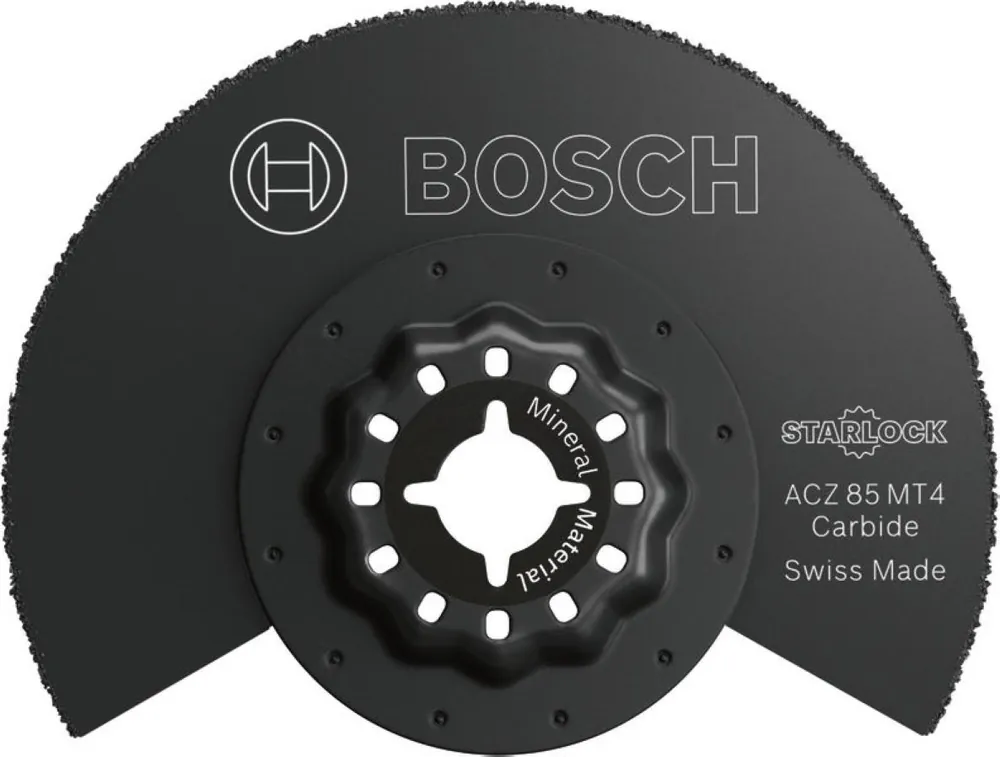 Bosch Bleu Accessoires 2608669266 Starlock Segment Blade ACZ 85 MT4 Carbide Mineral Material 85 1x