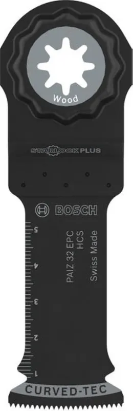 Bosch Bleu Accessoires 2608669277 Starlock Plus Lame de scie amovible PAIZ 32 EPC HCS Wood Curved-Tec 32 x 60 10ST