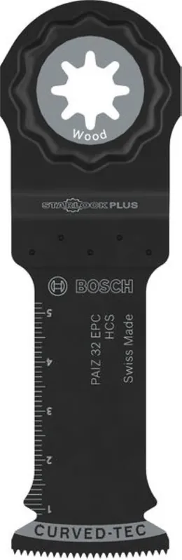Bosch Bleu Accessoires 2608669278 Starlock Plus Lame de scie amovible PAIZ 32 EPC HCS Wood Curved-Tec 32 x 60