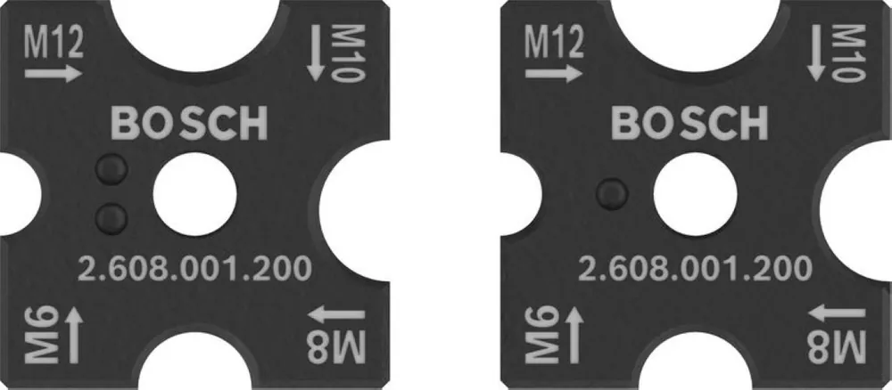 Bosch Bleu Accessoires 2608001200 PRO Jeu de poinçons, M6, M8, M10, M12