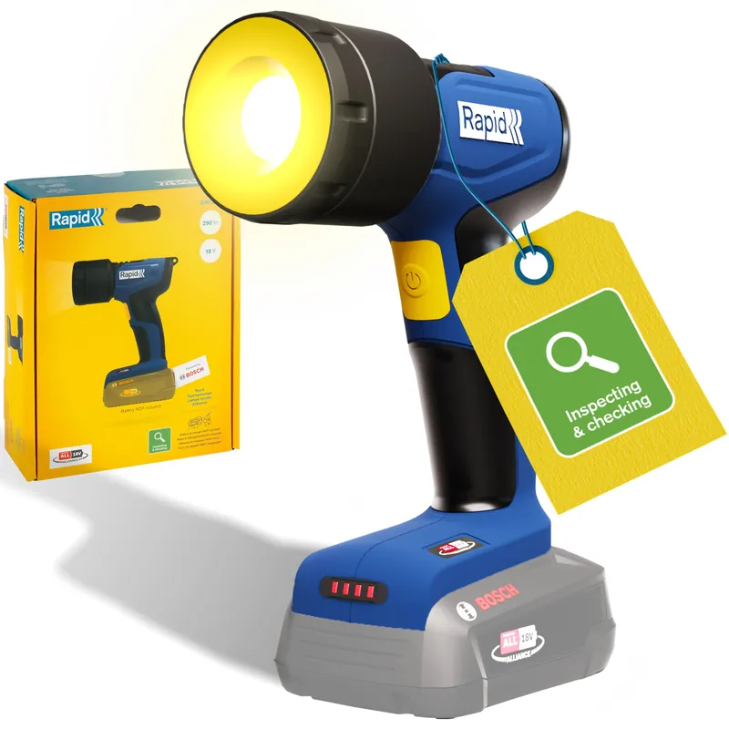 Rapid 5001752 BWL290 P4A 18V Accu LED torche excl. batterie et chargeur 290lm IP20