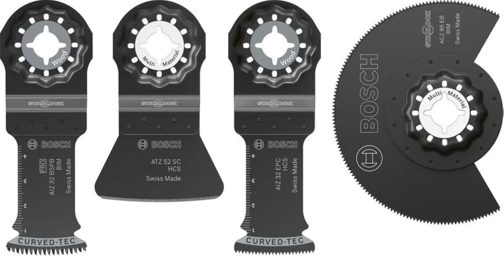Bosch Bleu Accessoires 2608669089 Starlock Lames de scie pour parquet/aménagement 4 pièces
