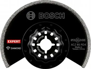 Bosch Bleu Accessoires 2608902057 EXPERT Starlock Segment Blade ACZ 85 RD4 Diamond Grout+Abrasive 85 1x