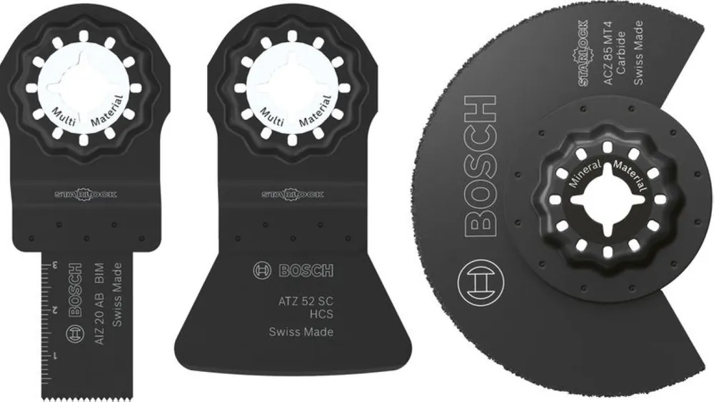 Bosch Bleu Accessoires 2607017773 Starlock Jeu de lames de scie à carrelage 3 pièces