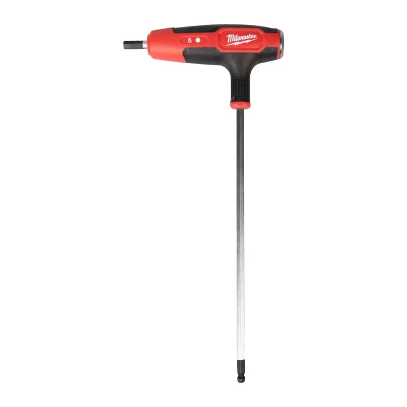 Milwaukee Accessoires 4932498685 Clé Allen 6 mm à poignée confortable
