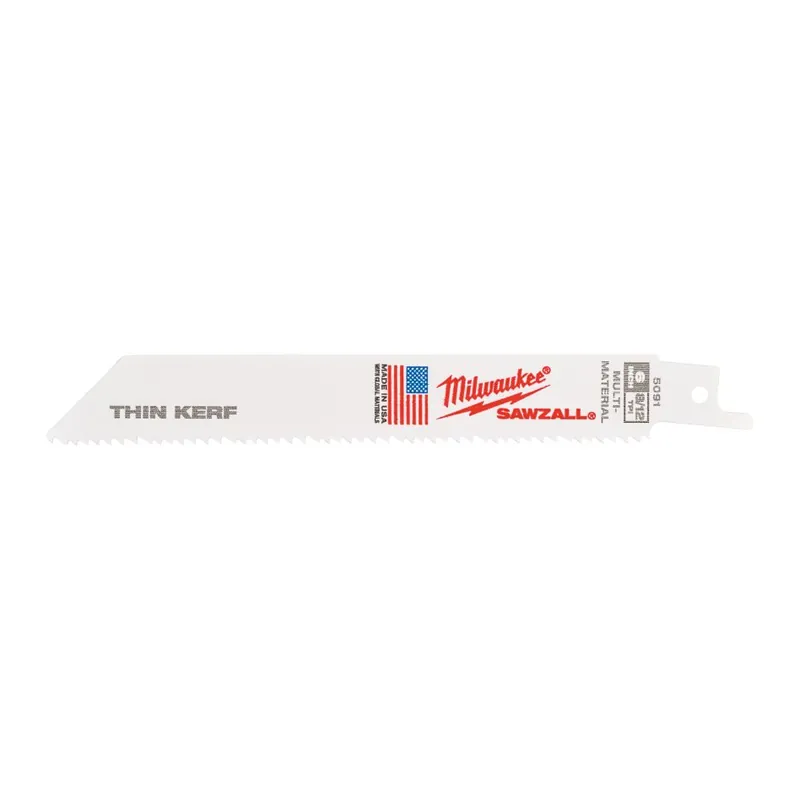 Milwaukee Accessoires 48475091 SAWZALL Lame de scie à guichet 150 x 8/12T 5ST